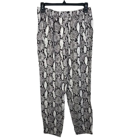 NEW A.L.C Women's Size 4 Elijah Python Snake Print Relaxed Fit Pull On Pants - Picture 2 of 8